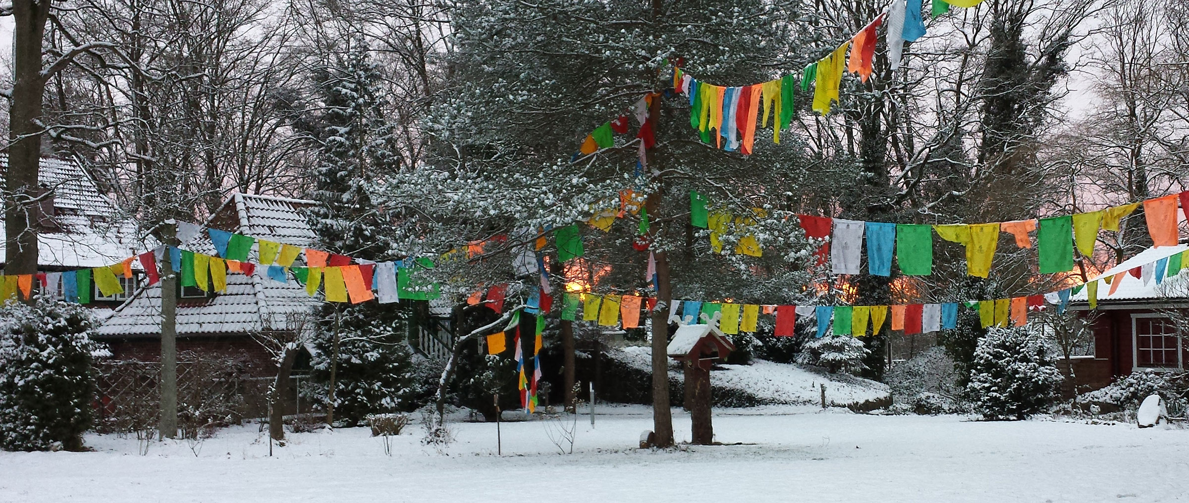 meditationshaus, schnee